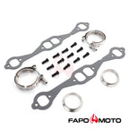 FAPO Turbo Headers for Chevy Chevelle Malibu El Camino A-body Small Block V8 El Camino Impala Bel Air Camaro Nova FE640150