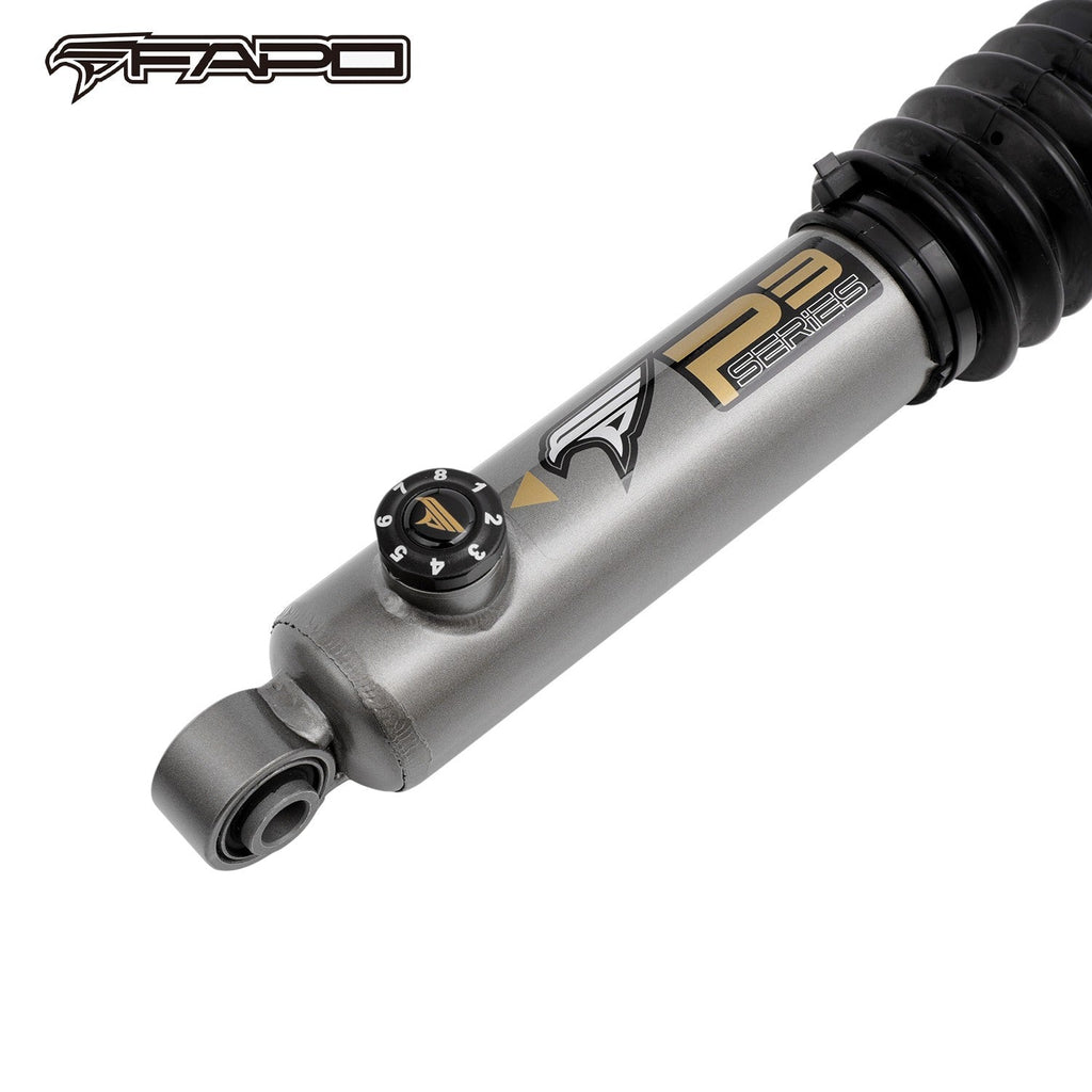 8-Stage Front 0-4 in Lift Shocks for 2001-2010 Chevrolet Silverado 2500HD 3500HD GMC Sierra 2500HD 3500HD PA096230