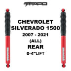 P1 Off-road Rear shock for CHEVROLET SILVERADO 1500 2007-2021 GMC SIERRA 1500 2007 - 2021 CHEVYROLET SILVERADO 1500 CLASSIC 2019-2019 GMC SIERRA 1500 CLASSIC 2019-2019 0-4 in lift PA162010