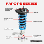 16-Level Damping Coilover For BMW 3 Series 2nd Gen E30 1982–1994 PS006220