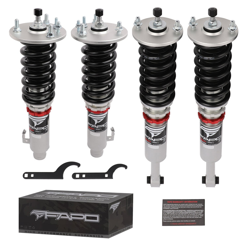 32-Level Damping Coilover For Honda Accord 6th Gen CG/CF 1998-2002 / Acura CL 2nd Gen YA4 2000-2003 / Acura TL 2nd Gen UA4/UA5 1999-2003 PF012120