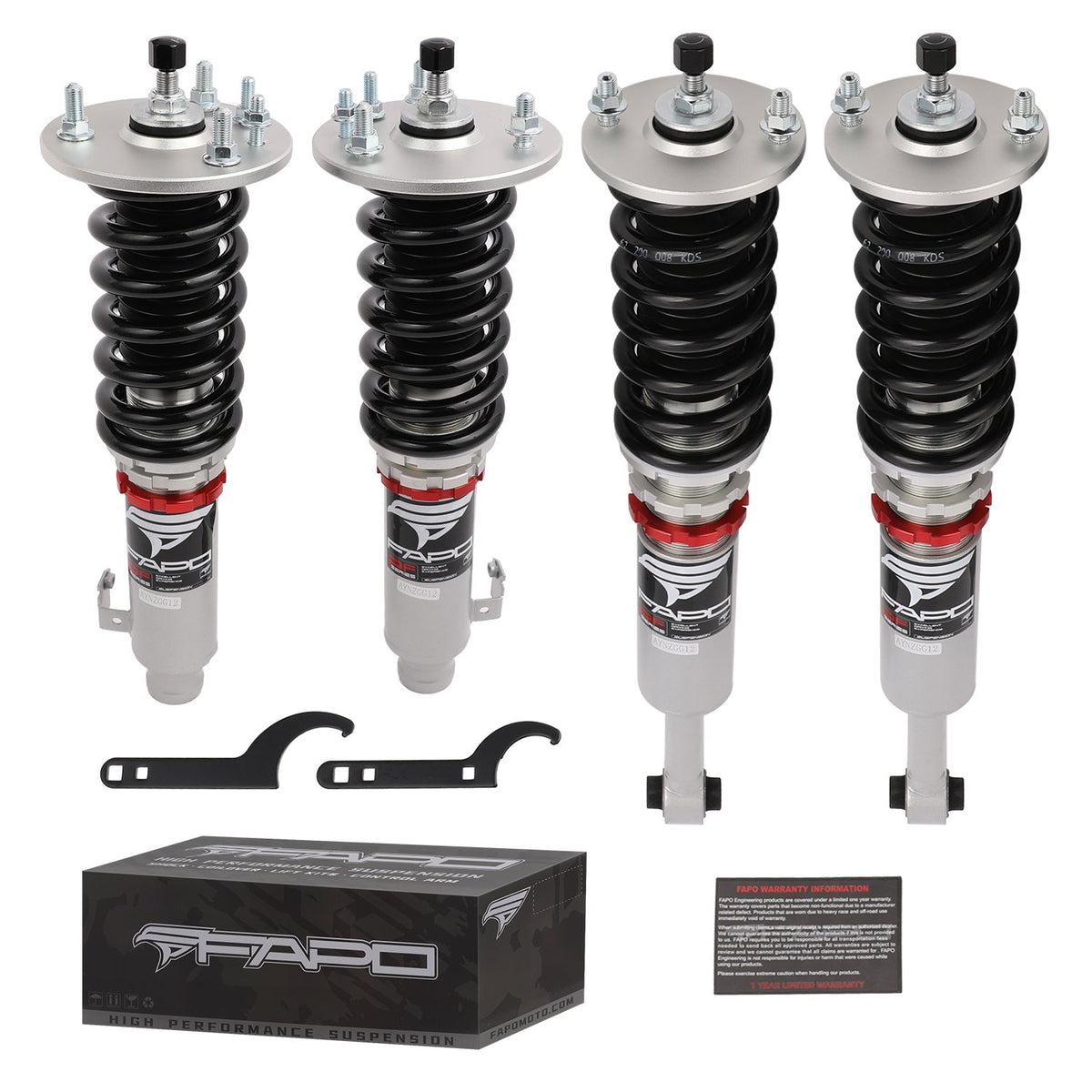 PF Custom 32-Level Damping Coilover For Honda Accord 6th Gen CG/CF 1998-2002 / Acura CL 2nd Gen YA4 2000-2003 / Acura TL 2nd Gen UA4/UA5 1999-2003 PF012120-CUSTOM