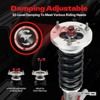 32-Level Damping Coilover For BMW 3 Series 4th Gen E46 (Non-M) 1997-2006 PF006130