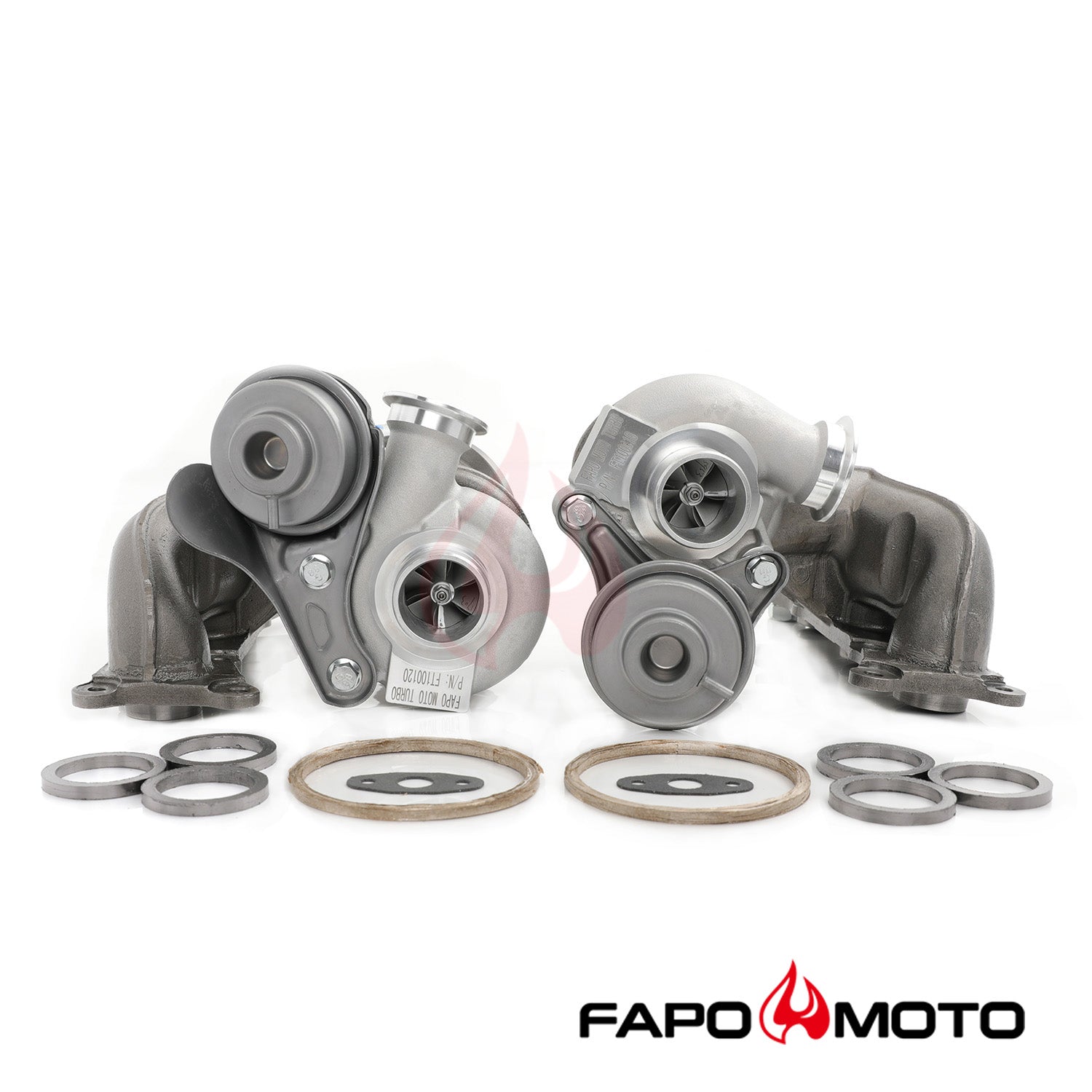 500HP Twin Turbos TD03 for BMW N54 335i 335xi 335is E90 E91 E92 E93 OE design FT100110+FT100120