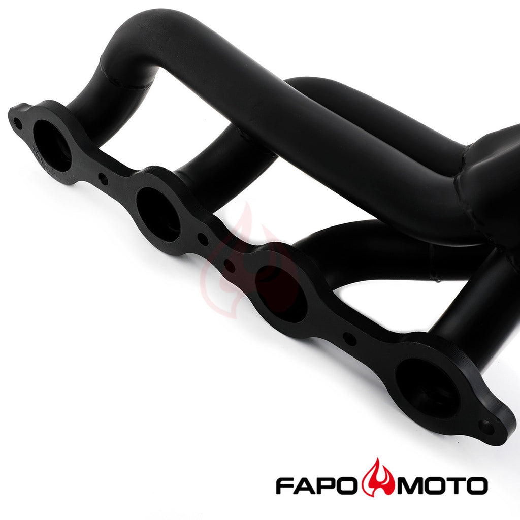 Shorty Headers compatible with 02-13 Silverado Sierra 1500 2500 Tahoe Yukon Suburban Escalade BLACK V8 304 Stainless FE696130