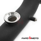 FAPO Charge Pipe Kit for BMW N54 135i 335i 335is 1M E82 E88 E90 E92 E93 SSQV BOV BLOW OFF VALVE Intake Hard Pipe Black FE591320