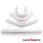 2.5in  63mm Turbo Intercooler Pipe Kit Aluminum Polished Hose Clamp DIY black Universal FE559210