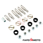 JK JL FRONT Sway Bar Links for 2007-2022 Jeep wrangler 3-5 in Lift Adjustable Quicker Disconnect FZ100110