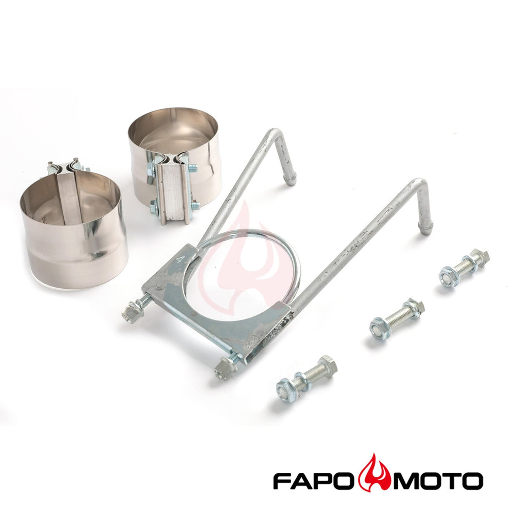 FAPO Muffler Delete Pipe Kit for Dodge Ram 2500 3500 13-17 6.7L Diesel Cummins 4in 409SS