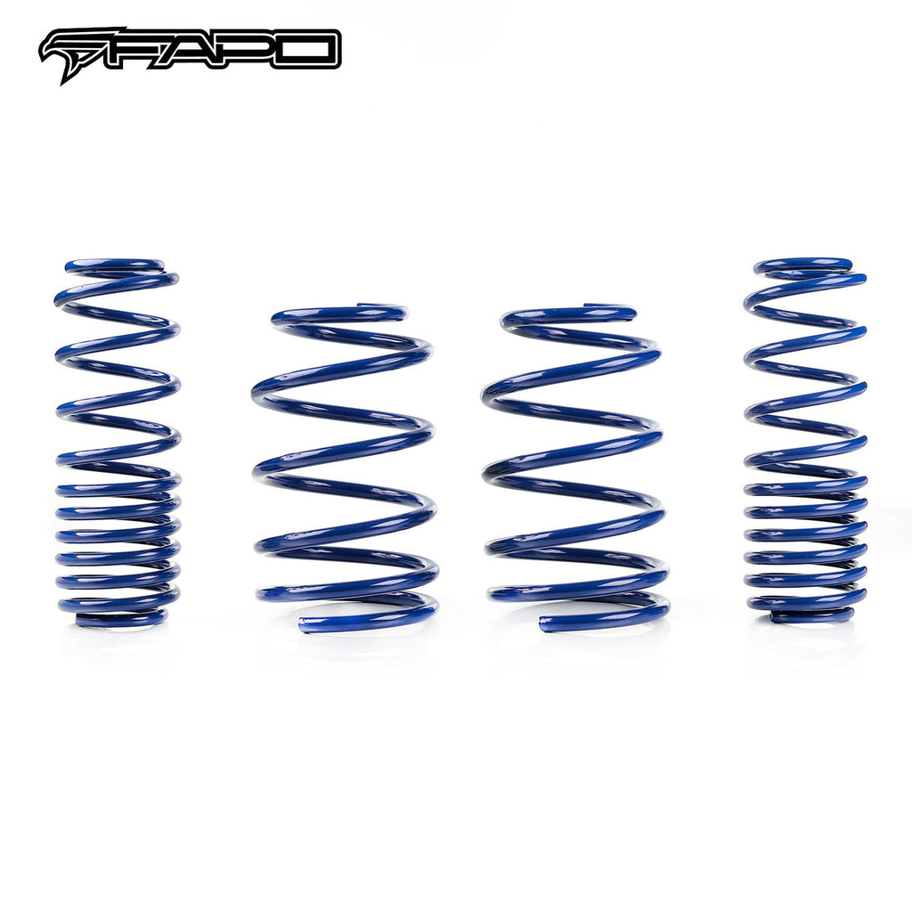Lowering Springs compatible with Ford Mustang 2005-2014 1.5 F/1.5 R V6 V8 GT BLUE 1.5in  Drop Suspension FL017310