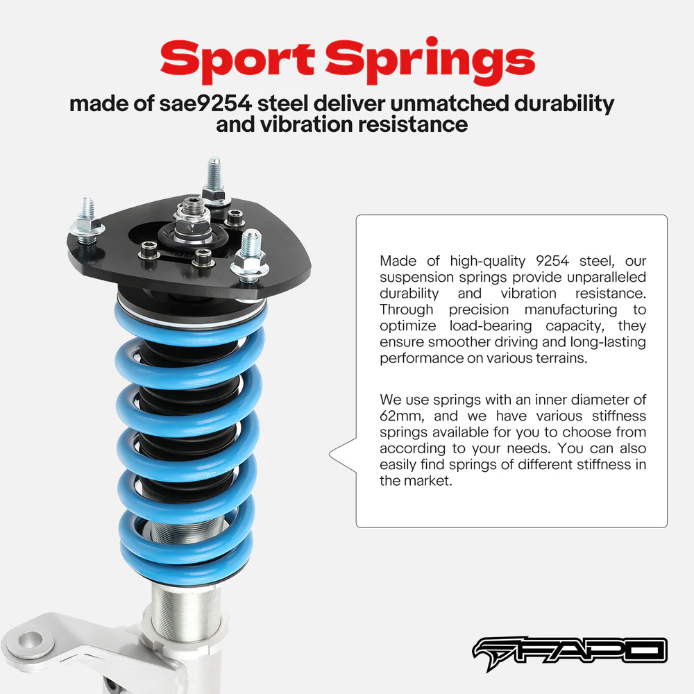 16-Level Damping Coilover For Subaru Legacy 3rd Gen BE/BH 1998-2004 PS010420