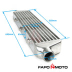 FAPO 27 x6 x2.5  FMIC UNIVERSAL ALUMINUM TURBO INTERCOOLER 2.25  IN/OUTLET FI500310