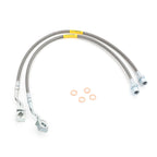Front Stainless Steel Extended Brake Lines For 07-18 Silverado Sierra 5-7.5"lift