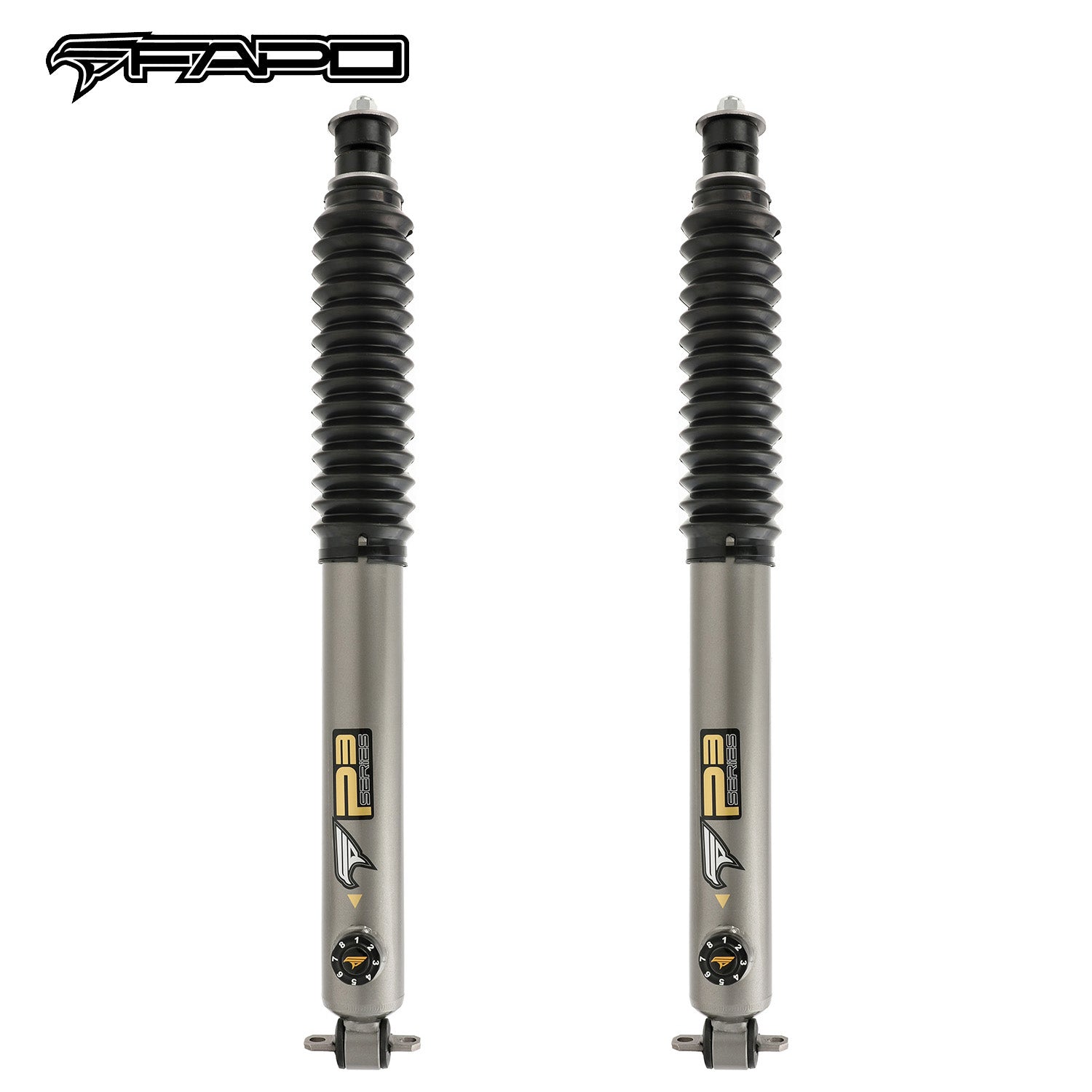 8-Stage Front 1-3 in Lift Shocks for 1984-2001 Jeep Cherokee XJ PA164631
