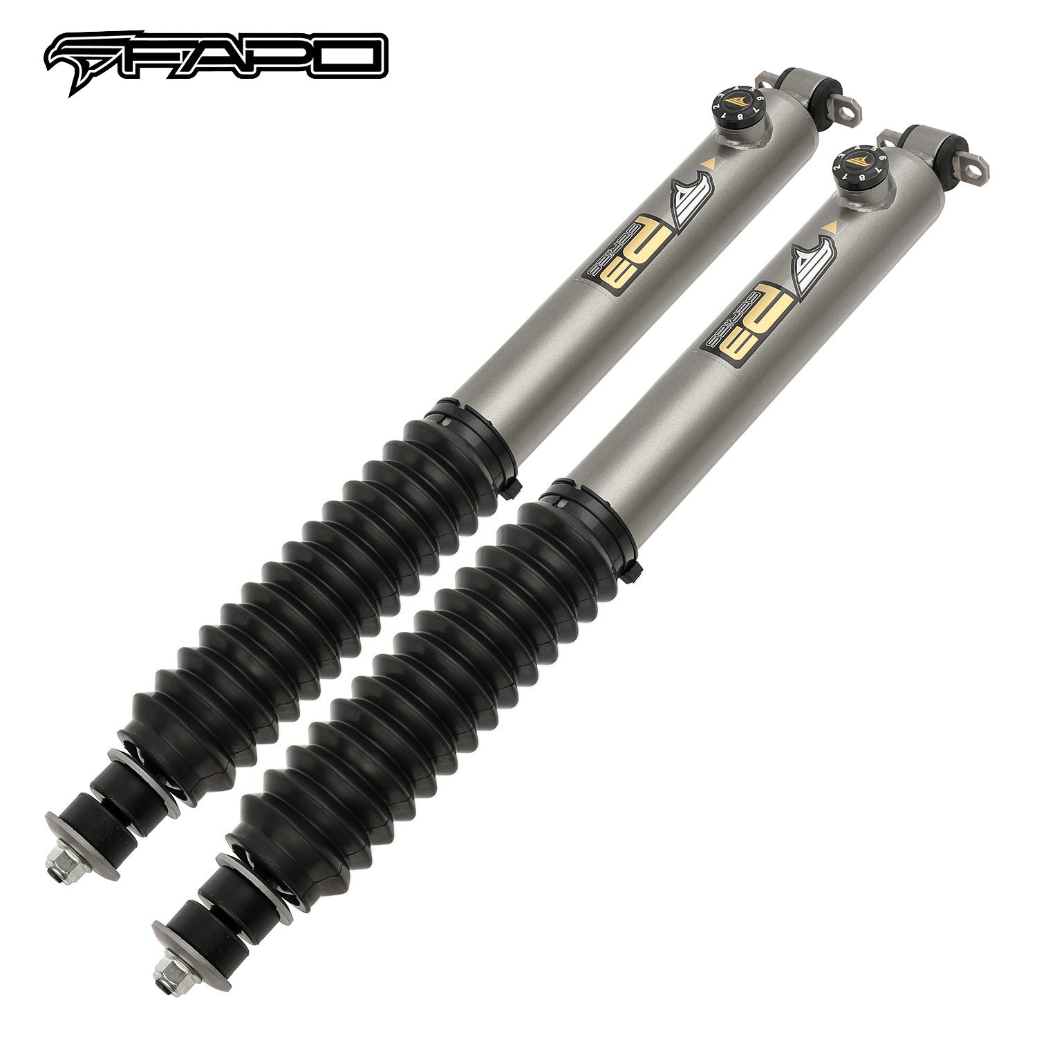 8-Stage Front 1-3 in Lift Shocks for 1984-2001 Jeep Cherokee XJ PA164631
