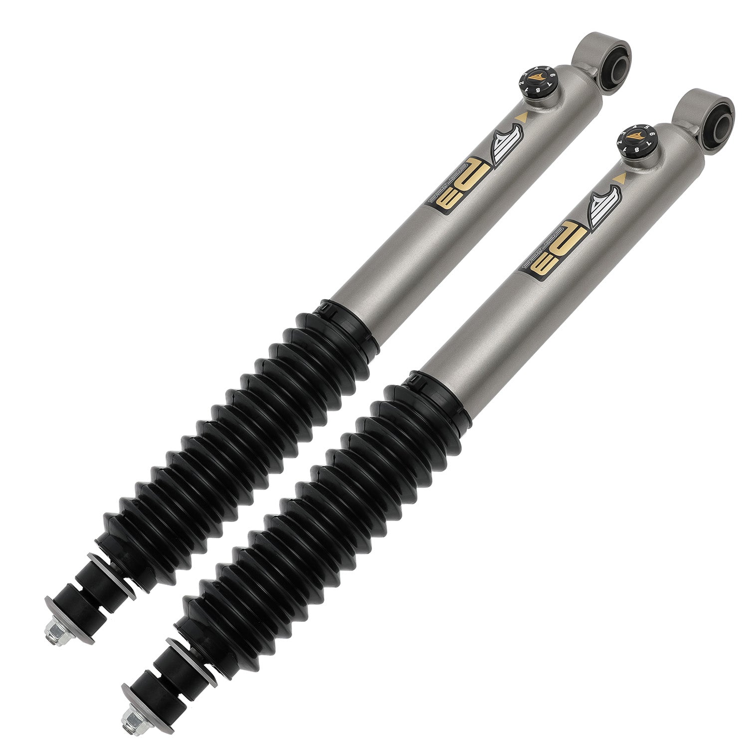 8-Stage Rear 0-2 in Lift Shocks for 2003-2021 Toyota Land Cruiser Prado 4Runner FJ Cruiser Fortuner PA265130