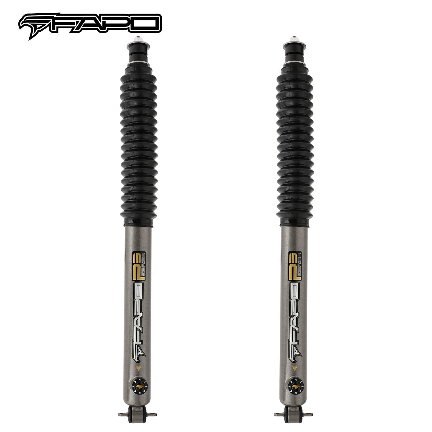8-Stage Front 6.5-8 in Lift Shocks for 1984-2001 Jeep Cherokee XJ PA291630