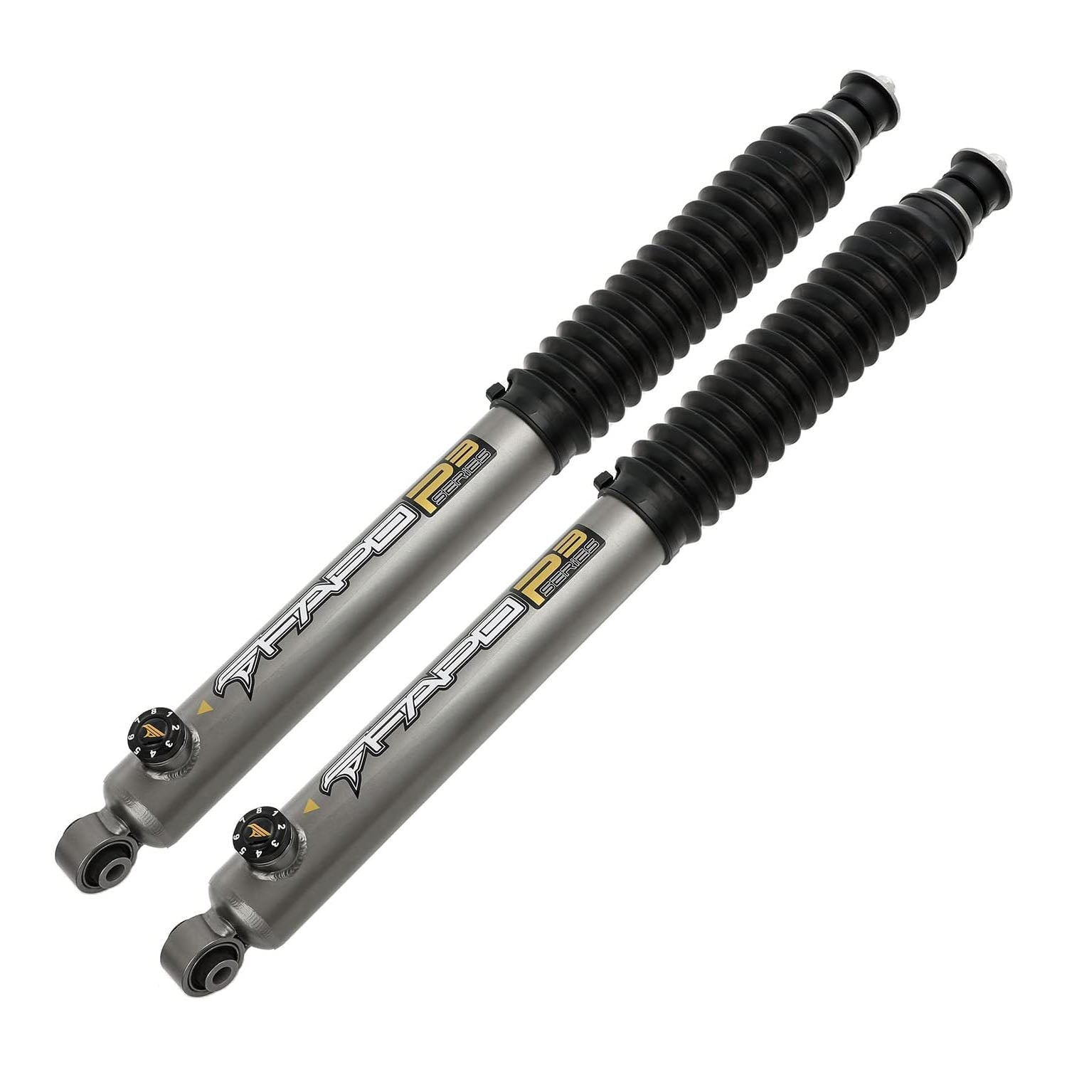 8-Stage Front 3-4.5 in Lift Shocks for 2007-2018 Jeep Wrangler JK 2Pcs Set PA360630