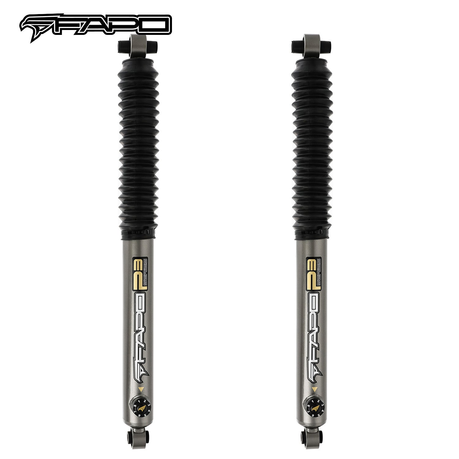 8-Stage Front 3.5-4 in Lift Shocks for 2020-2021 Jeep Gladiator JT PA391830