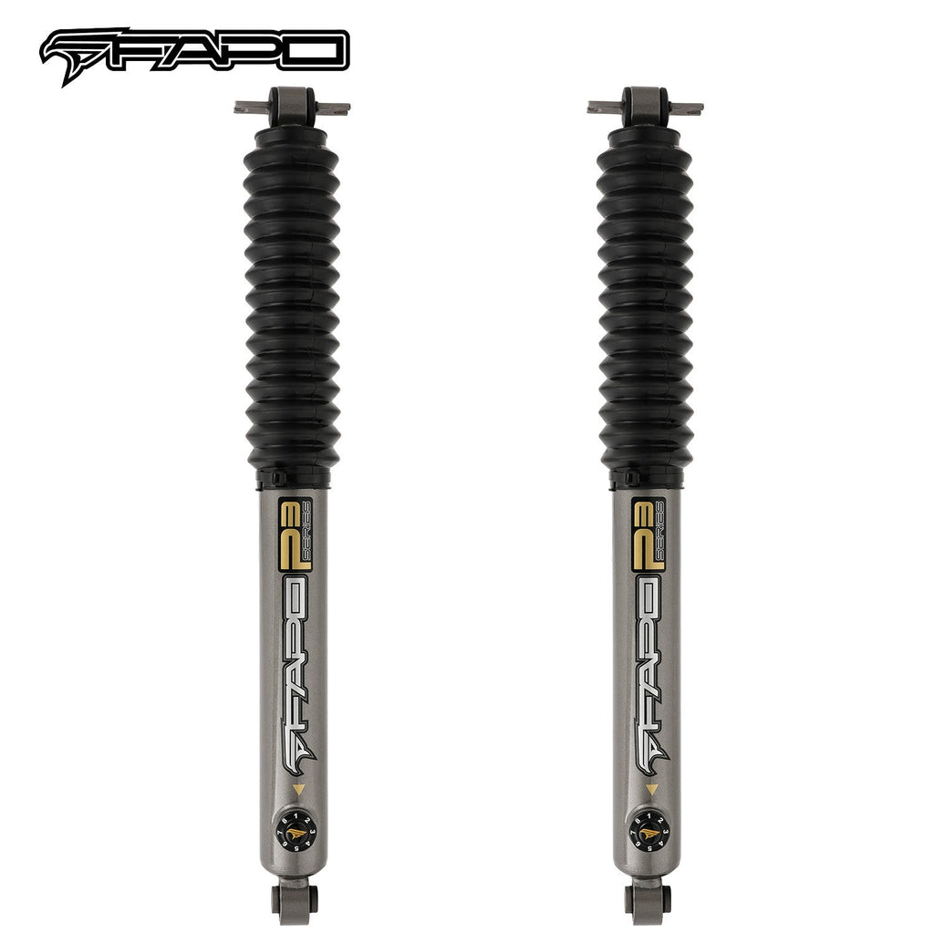8-Stage Rear 6.5-8 in Lift Shocks for 1997-2006 Jeep Wrangler TJ PA591631