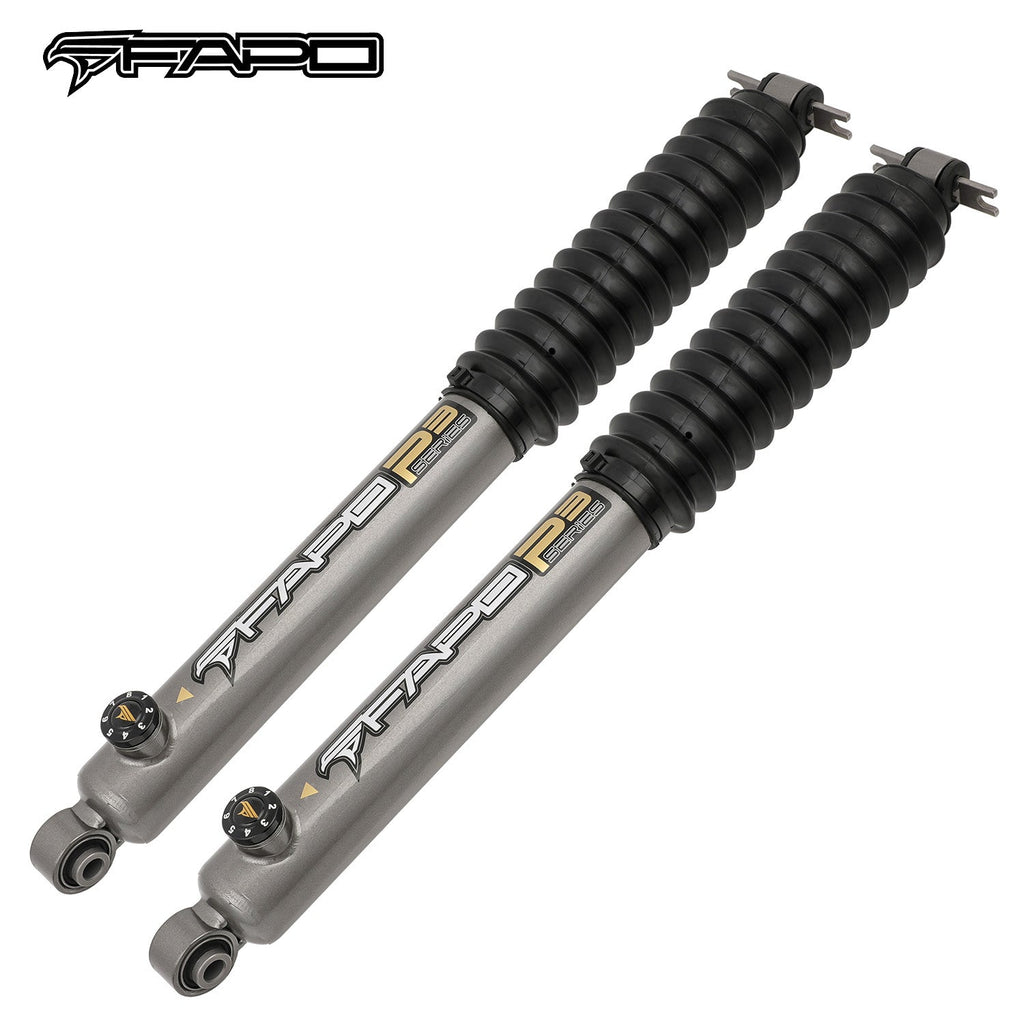 8-Stage Rear 6.5-8 in Lift Shocks for 1997-2006 Jeep Wrangler TJ PA591631