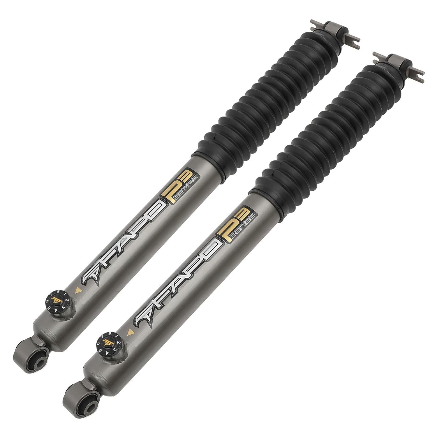 8-Stage Rear 3-4.5 in Lift Shocks for 2007-2018 Jeep Wrangler JK 2Pcs Set PA660630