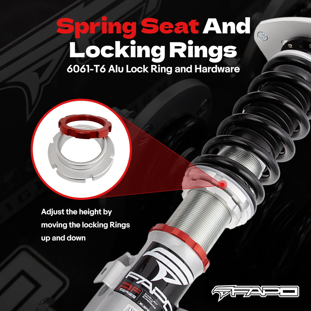 32-Level Damping Coilover for 1998-2006 Mercedes-Benz S-Class W220 / CL-Class C215 (AIRMATIC Compatible) PF046330
