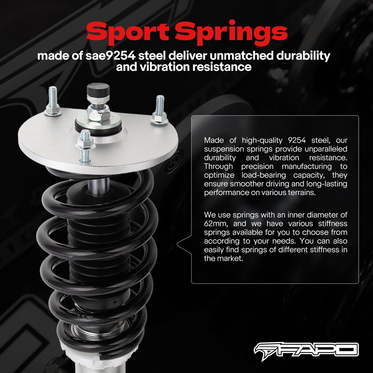 PF Custom 32-Level Damping Coilover for 1989-2005 Mazda MX-5 Miata 1st / 2nd Gen NA8C/NB8C PF007330-CUSTOM