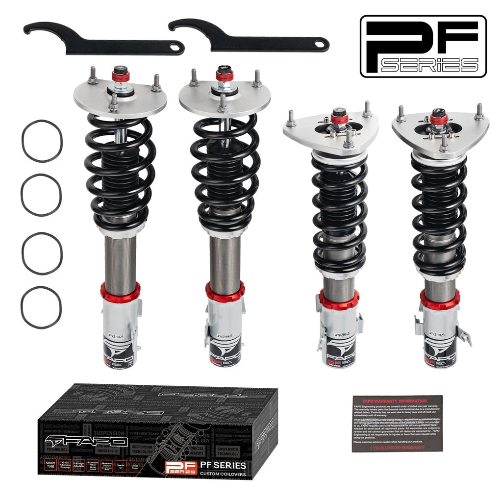 PF Custom 32-Level Damping Coilover For Subaru Forester 2nd Gen SG 2003–2008 3 bolts PF000130-CUSTOM