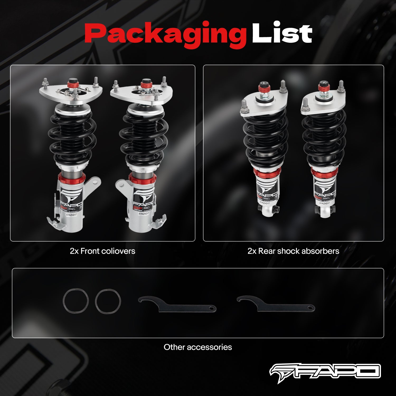 32-Level Damping Coilover for Scion FR-S ZN6 2012+ PF000430
