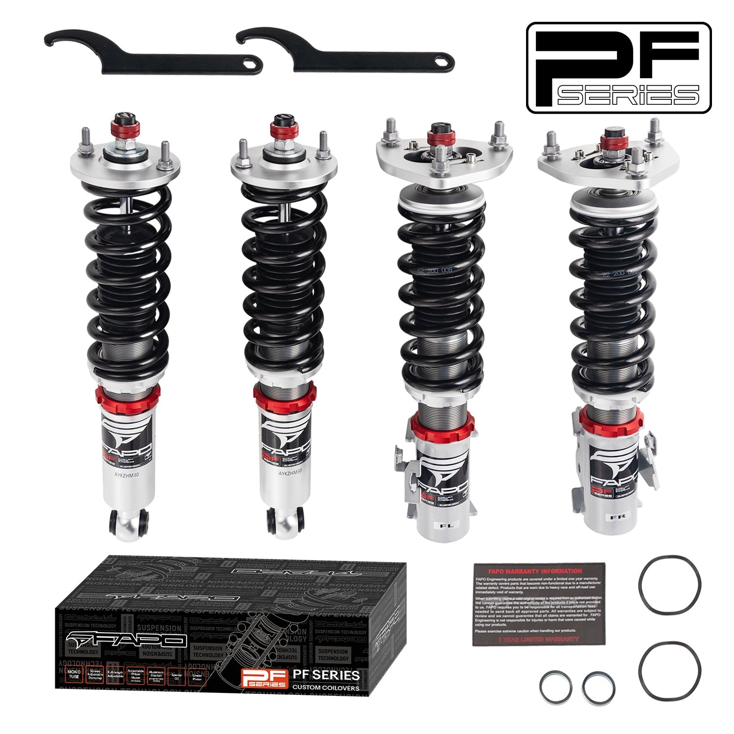 32-Level Damping Coilover For Nissan Cefiro 1st Gen A31 1988-1994 PF001230