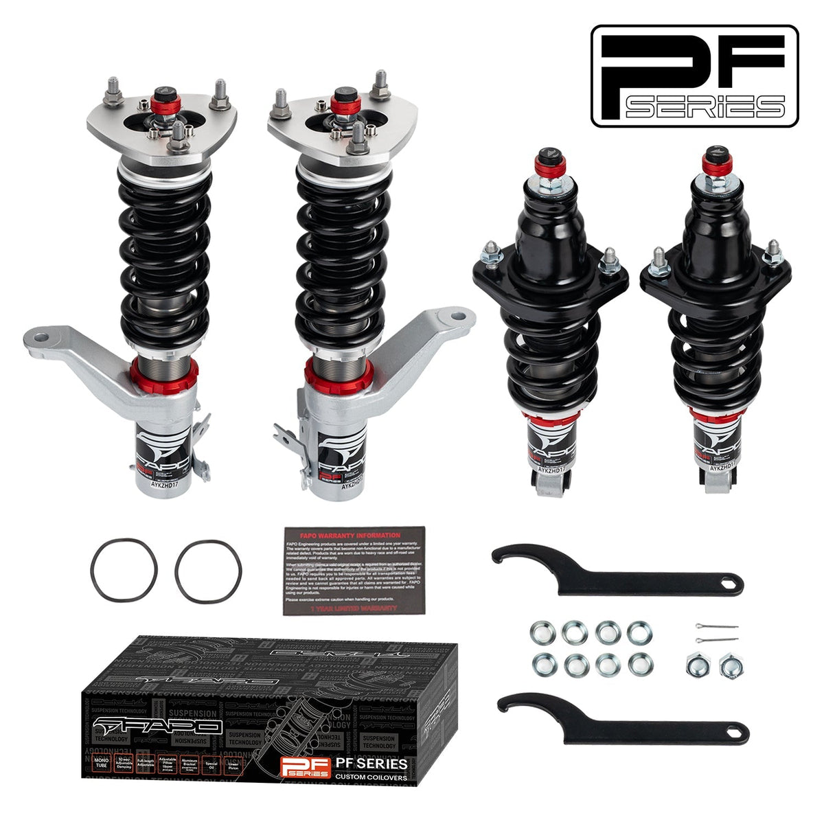 PF Custom 32-Level Damping Coilover For Honda Civic 7th Gen EM/ES / SI EP3  / 7th Gen Type-R EP3 2001-2005 PF002130-CUSTOM