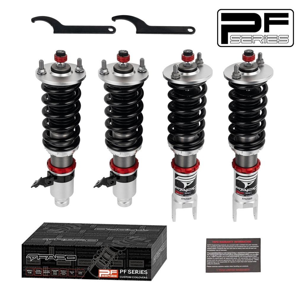 PF Custom 32-Level Damping Coilover For Honda Civic 6th Gen (Rear Fork) EK/EM/DC2/EJ 1996-2000 PF002430-CUSTOM
