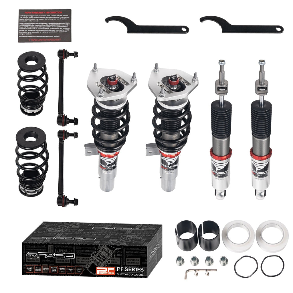 PF Custom 32-Level Damping Coilover for VW MK5/MK6 A5/A6 2003-2019 Golf/ Jetta / Eos / Beetle / Scirocco / Skoda Octavia / Seat Leon PF004130-CUSTOM