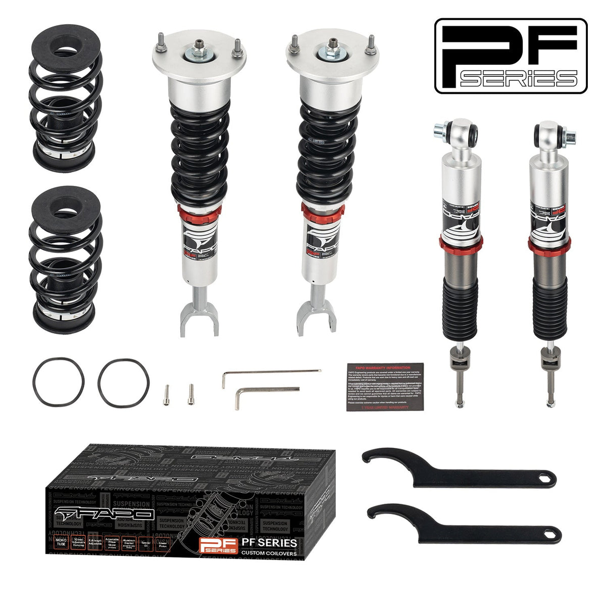 PF Custom 32-Level Damping Coilover for Volkswagen Passat FWD B5G/B5.5 1996-2005 & Skoda Superb 1st Gen B5 2001-2008 PF004730-CUSTOM