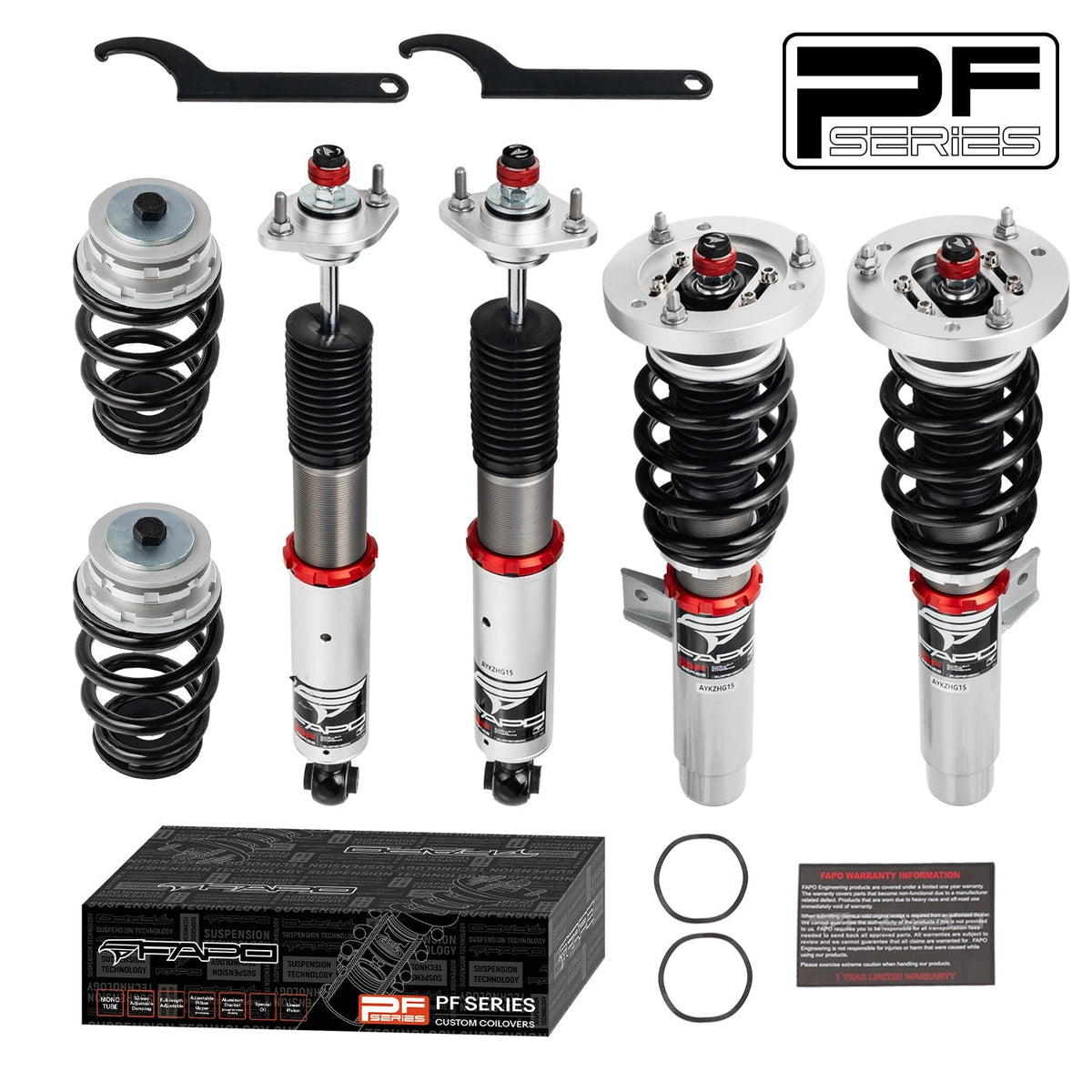 PF Custom 32-Level Damping Coilover For BMW 3 Series 4th Gen E46 (Non-M) 1997-2006 PF006130-CUSTOM