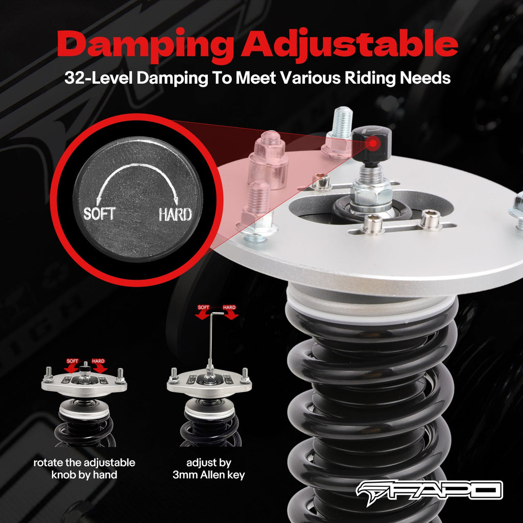 32-Level Damping Coilover for BMW 3-Series F30 328i 335i 2013-2019/BMW 4 Series 2013-2020 PF006530