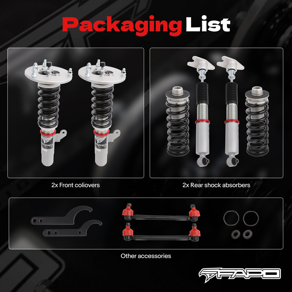 32-Level Damping Coilover for BMW 3-Series F30 328i 335i 2013-2019/BMW 4 Series 2013-2020 PF006530