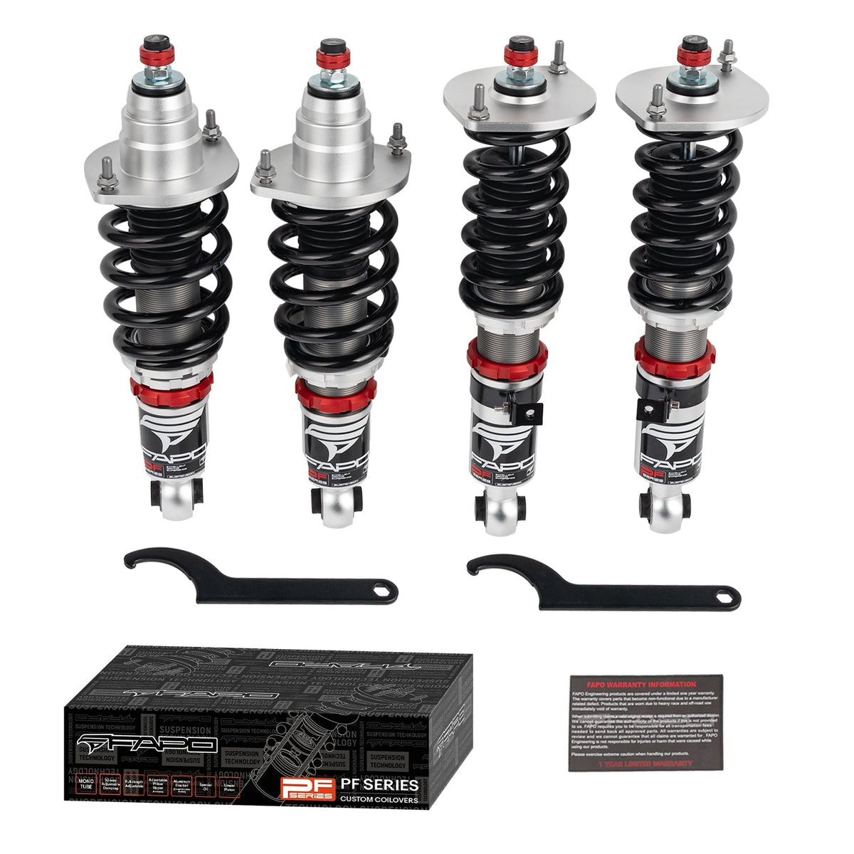 PF Custom 32-Level Damping Coilover for 1989-2005 Mazda MX-5 Miata 1st / 2nd Gen NA8C/NB8C PF007330-CUSTOM