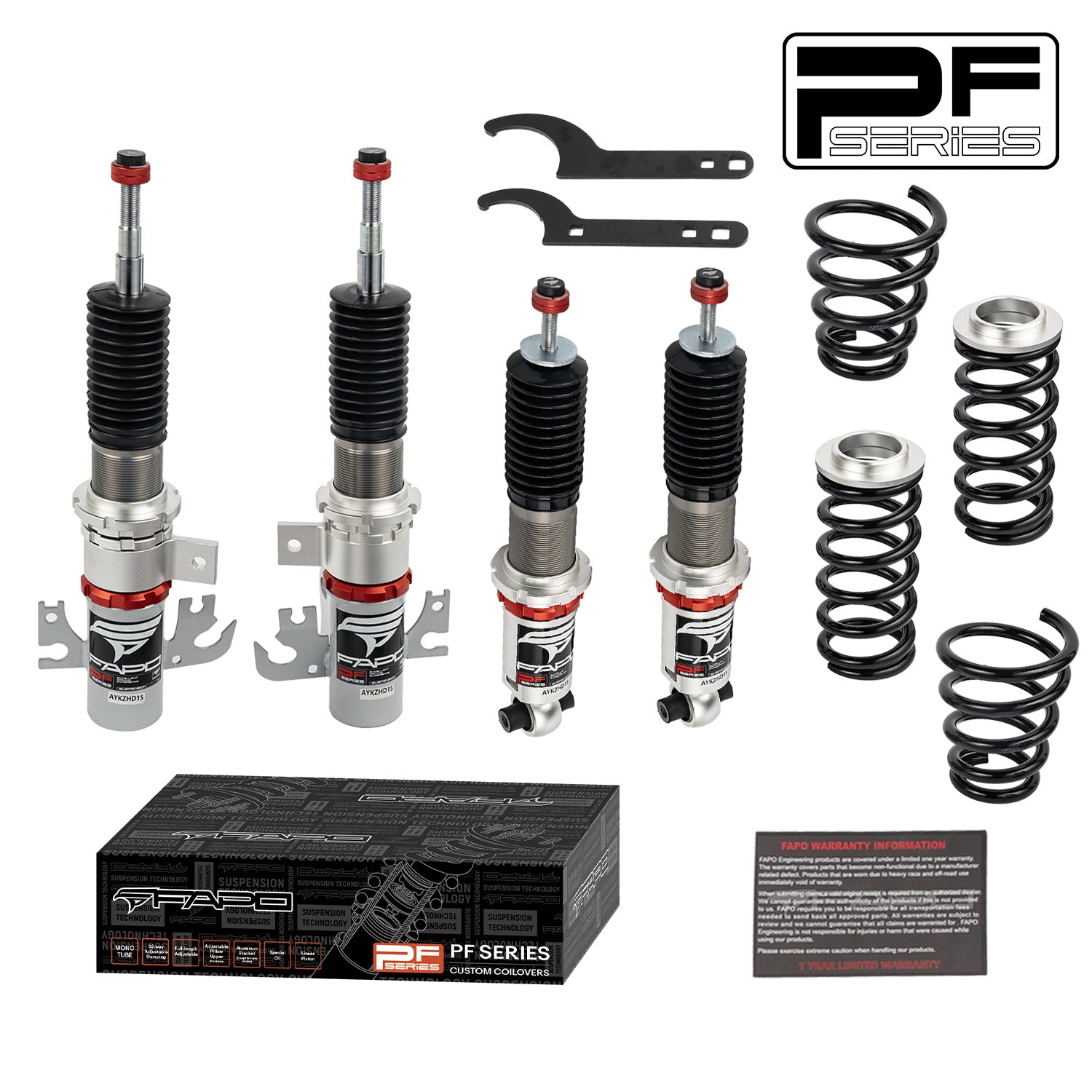 32-Level Damping Coilover for Pontiac G8 2008-2009 sedan & Holden Caprice 3rd Gen VM 2006-2013 PF008030