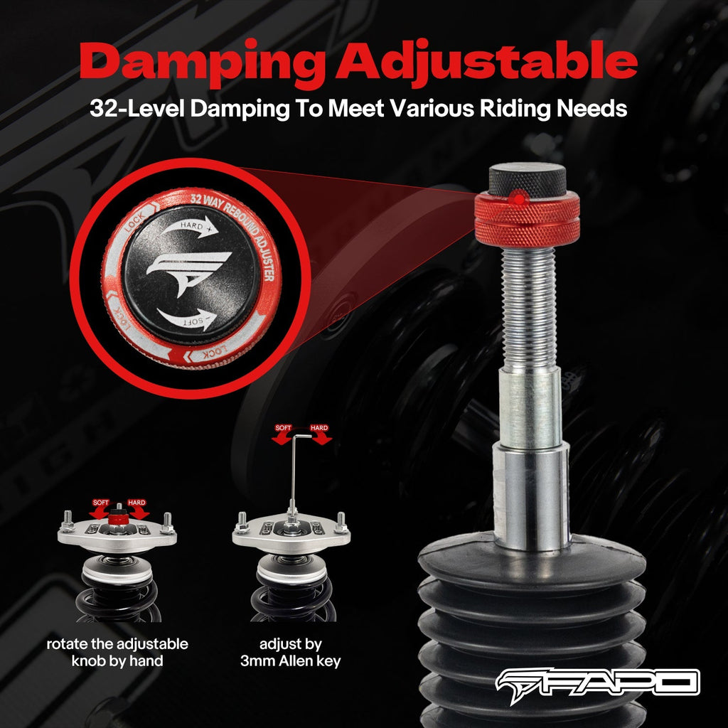 PF Custom 32-Level Damping Coilover for Pontiac G8 2008-2009 sedan & Holden Caprice 3rd Gen VM 2006-2013 PF008030-CUSTOM