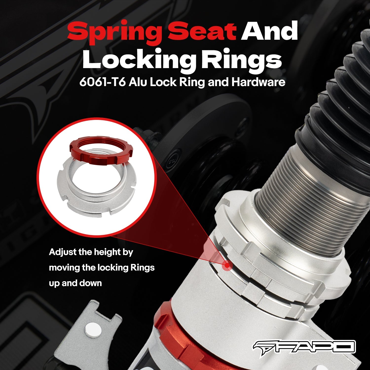 32-Level Damping Coilover for Pontiac G8 2008-2009 sedan & Holden Caprice 3rd Gen VM 2006-2013 PF008030
