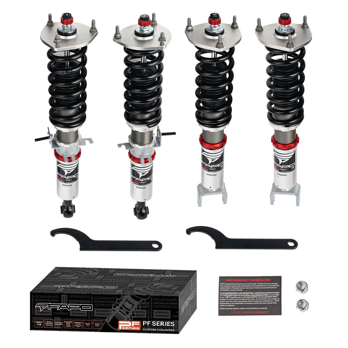 PF Custom 32-Level Damping Coilover for 2011-2020 Infiniti M37 M56 Q50 Q60 Q70 V37/Y51 PF008130-CUSTOM