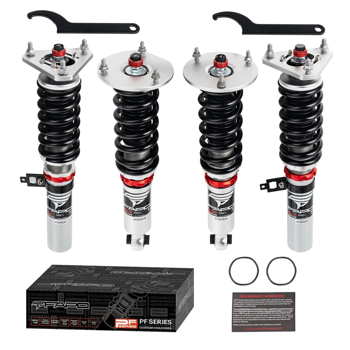 PF Custom 32-Level Damping Coilover for 2007-2021 Nissan 370Z / Infiniti G35 G37 Q60 V36 Platform PF008430-CUSTOM