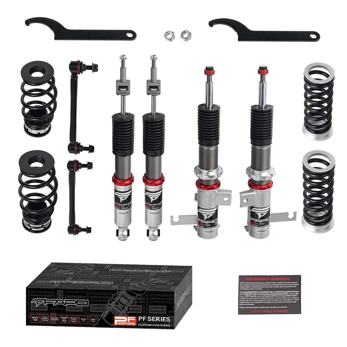 PF Custom 32-Level Damping Coilover For Chevrolet Cruze 1st Gen J300 2008-2016 PF009630-CUSTOM