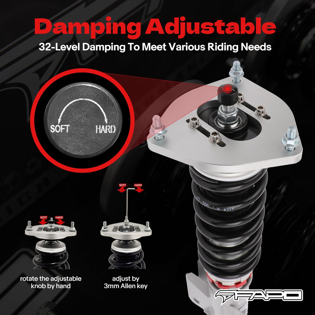 32-Level Damping Coilover for 2006-2015 Mini Cooper R55/R56/R57 Platform PF016630