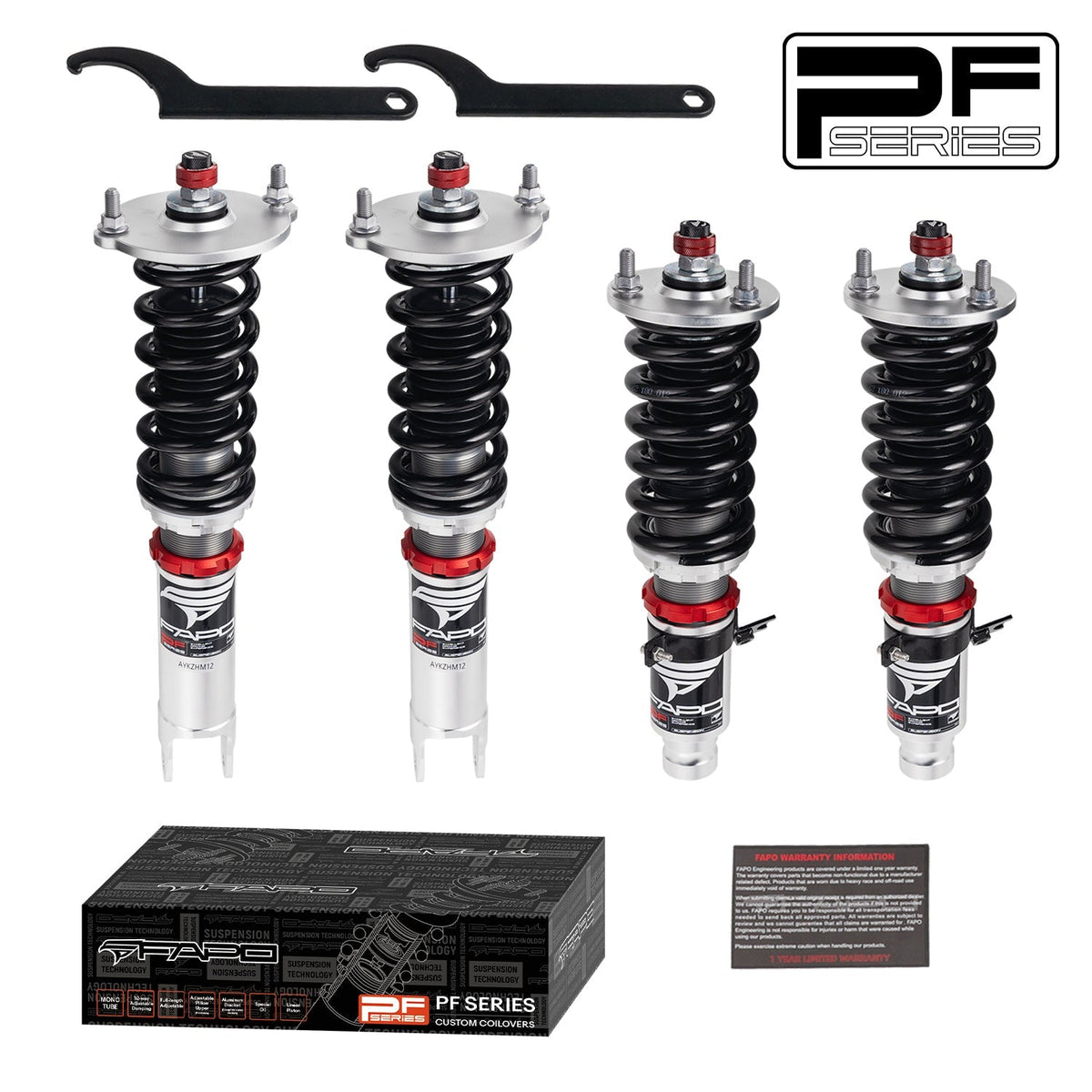 PF Custom 32-Level Damping Coilover For Honda Accord 4th Gen CB 1990-1994 / Accord 5th Gen CD5/CD7 1993-1997 PF012230-CUSTOM