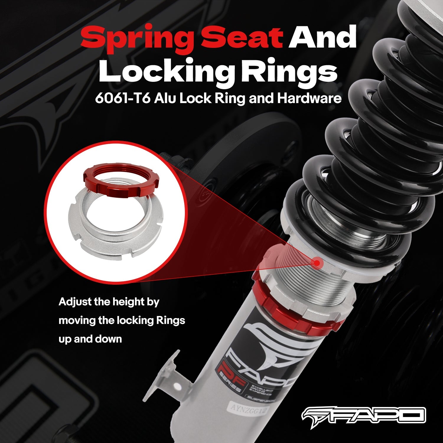 32-Level Damping Coilover for Honda Accord 2003-2007 & Acura TSX 2004-2008 PF012320