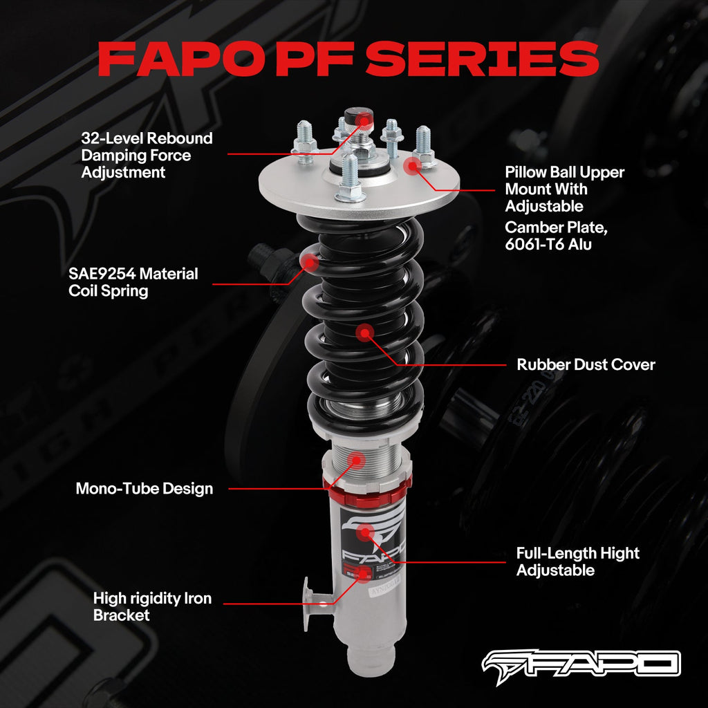 32-Level Damping Coilover for Honda Accord 2003-2007 & Acura TSX 2004-2008 PF012320