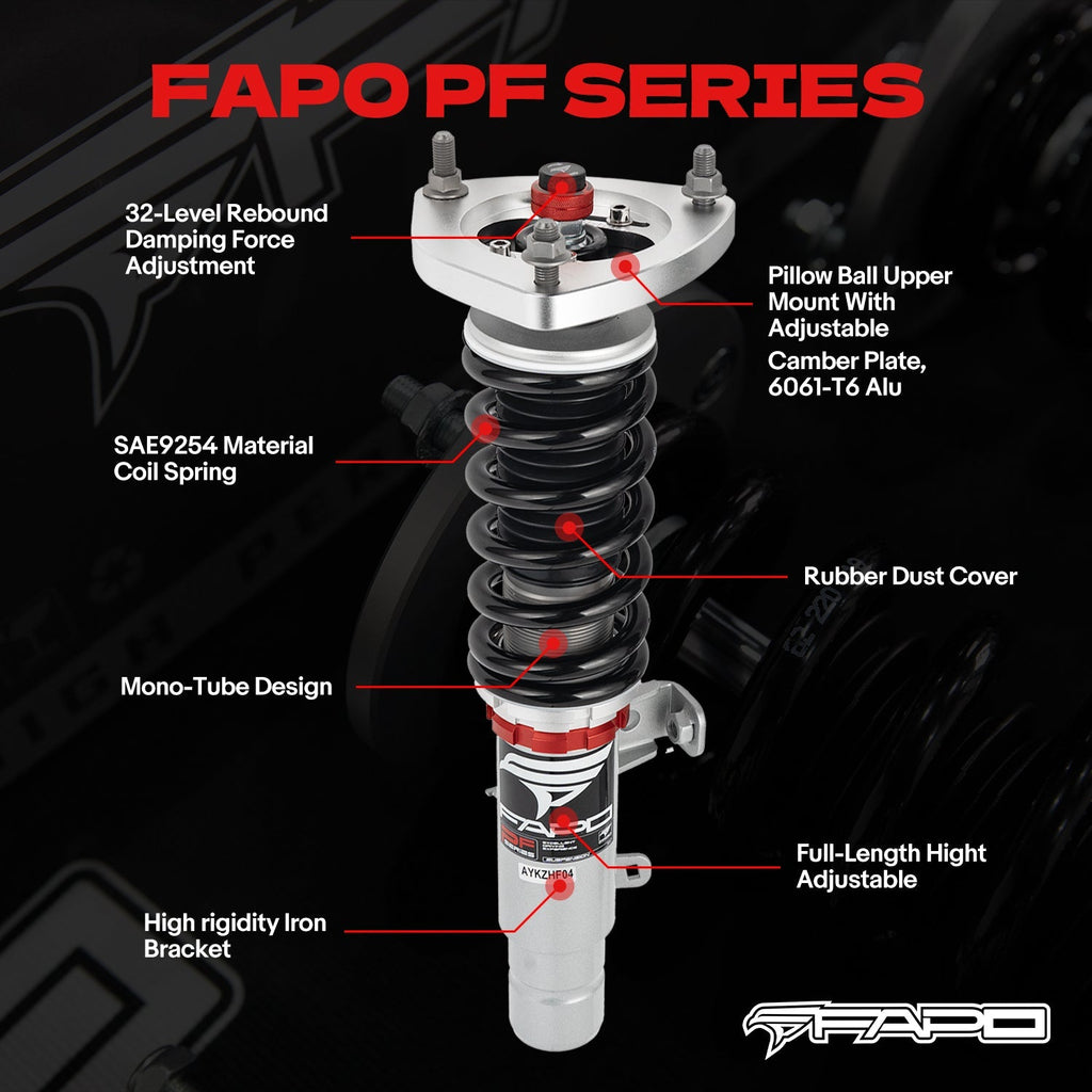 PF Custom 32-Level Damping Coilover for Acura TLX 1st Gen UB1/UB2/UB3/UB4 2015-2020 PF012630-CUSTOM